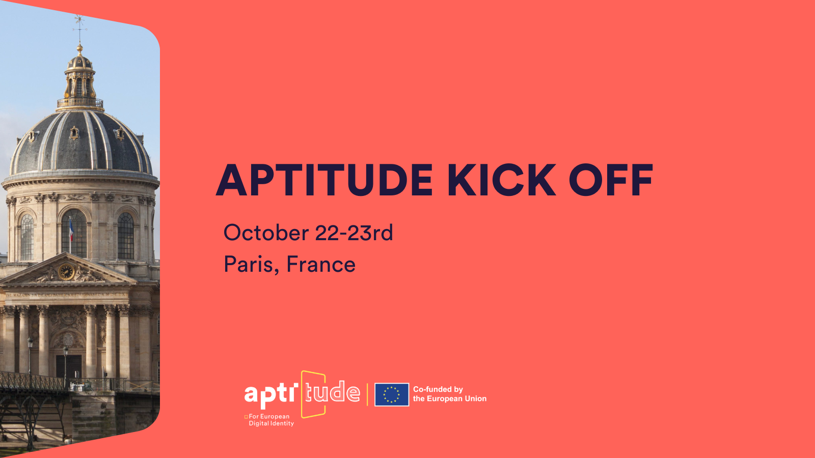 Aptitude Project for Digital EU Identity Kick-off Meeting is taking place in Paris, 22–23 October 2025